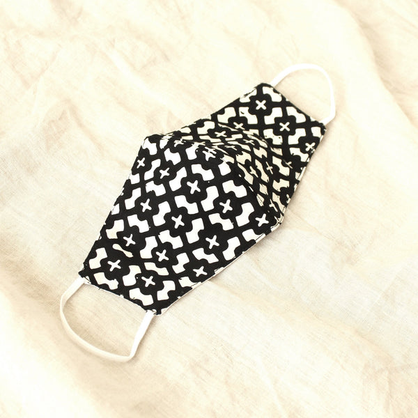 ARMOUR 3-Ply Cup Batik Face Mask, in Black - ourCommonplace
