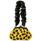ARNOLDI VENOM Hand-Beaded Clutch, in Black & Yellow - ourCommonplace