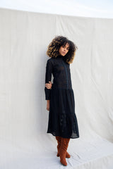 Adri Dress / Black Cotton Eyelet - ourCommonplace