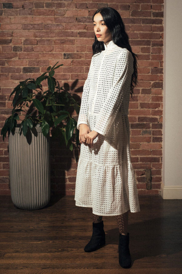 Adri Dress / Vintage White Cotton Eyelet - ourCommonplace