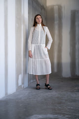 Adri Dress / Vintage White Cotton Eyelet - ourCommonplace