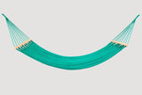 Teal Green Cotton Hammock (Wooden Bar) - ourCommonplace