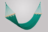 Teal Green Cotton Hammock (Wooden Bar) - ourCommonplace