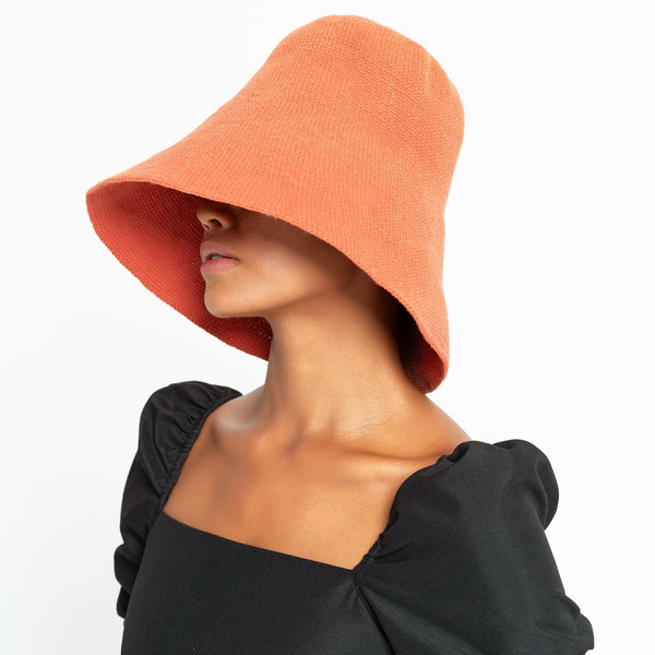 BLOOM Crochet Hat, in Burnt Sienna - ourCommonplace