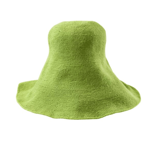 BLOOM Crochet Sun Hat, in Lime Green - ourCommonplace