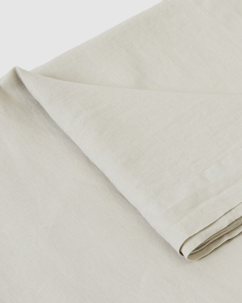 Babette Linen Tablecloth - Dove - ourCommonplace