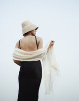 Blanco Hand-Loomed Raw Cotton Scarf - ourCommonplace