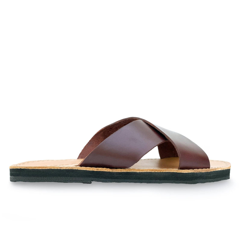 The Constanza Leather Slide Sandal - ourCommonplace