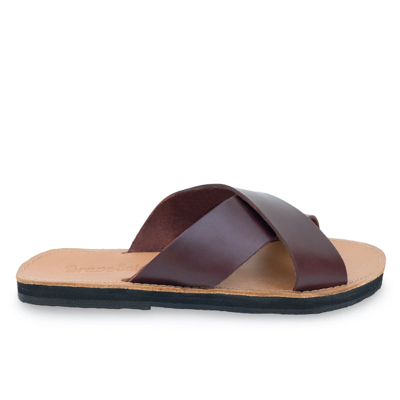 The Constanza Leather Slide Sandal - ourCommonplace