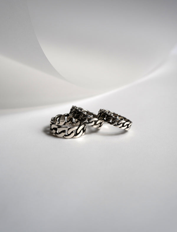 Havana - Cuban Chain Ring in Sterling Silver - ourCommonplace