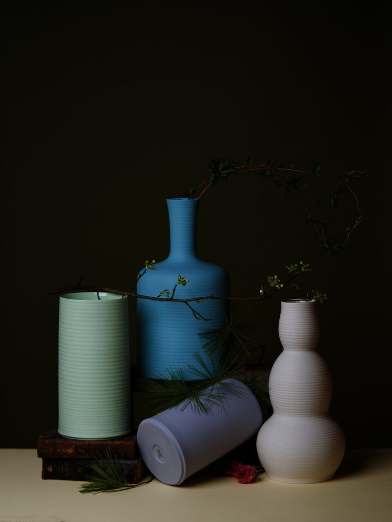 COLD MOUNTAIN TULIP VASE DENIM - ourCommonplace