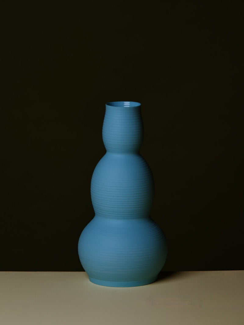 COLD MOUNTAIN GOURD VASE DENIM BLUE - ourCommonplace