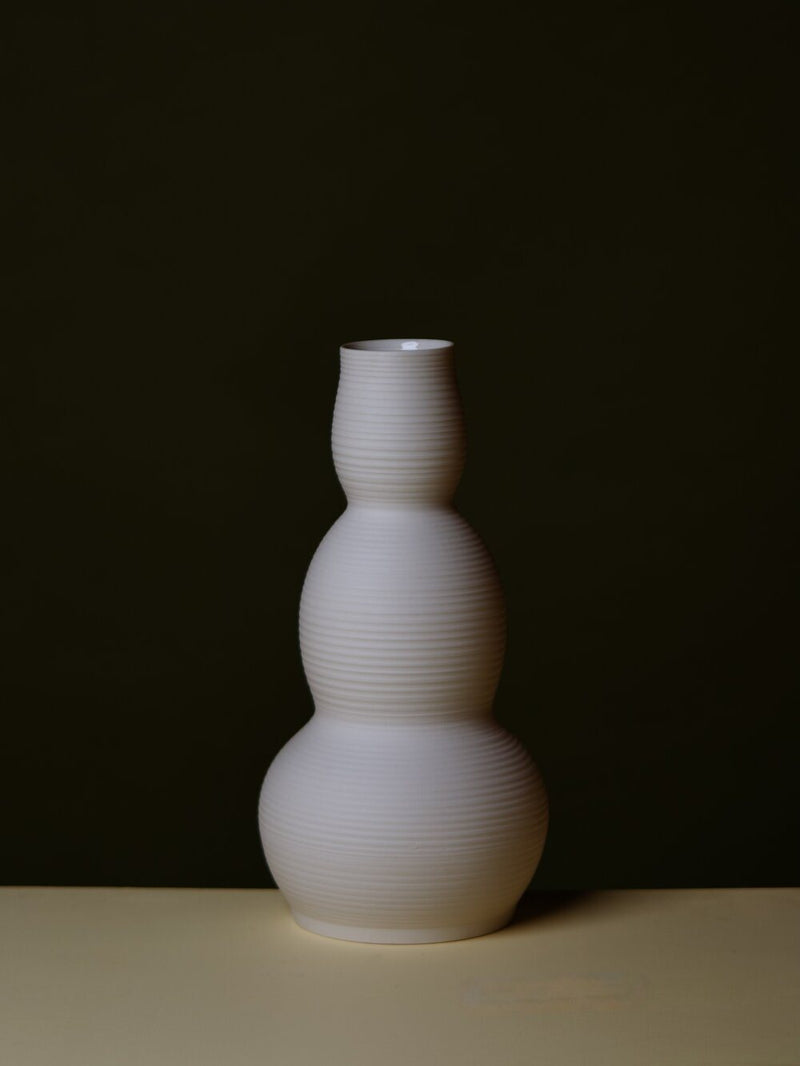 COLD MOUNTAIN GOURD VASE BISQUE - ourCommonplace