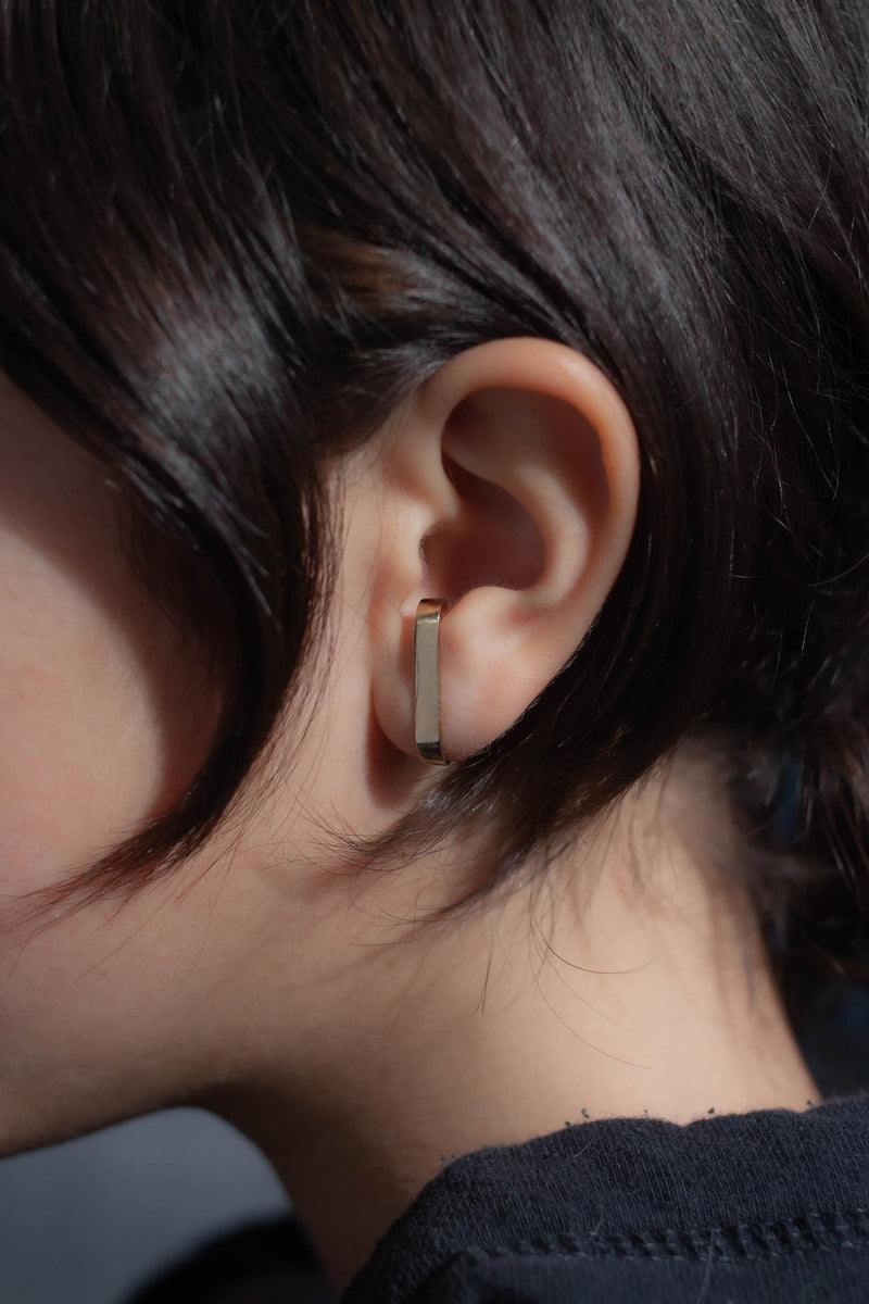 Minimalist Ear Cuff Wide  - Sterling Silver - ourCommonplace