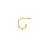 Hex Earring - 14k Yellow Gold - ourCommonplace