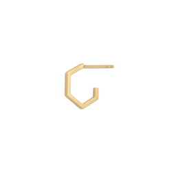 Hex Earring - 14k Yellow Gold - ourCommonplace