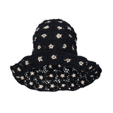 FLORA Crochet Hat, in Black - ourCommonplace