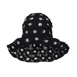 FLORA Crochet Hat, in Black - ourCommonplace