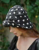 FLORA Crochet Hat, in Black - ourCommonplace