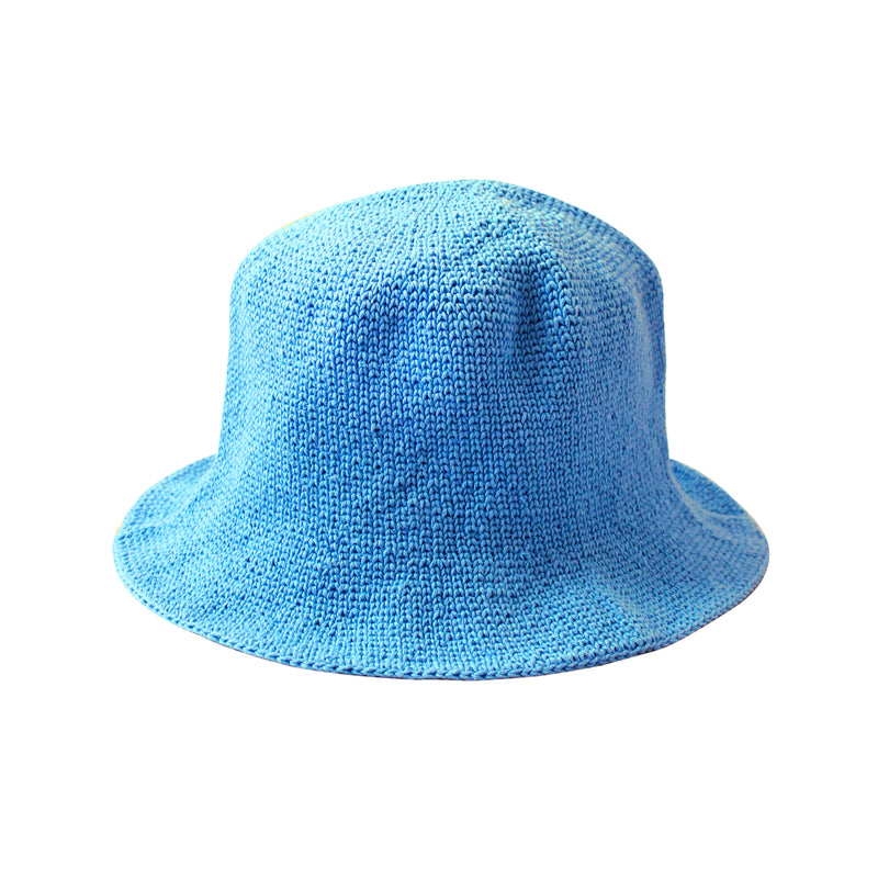 FLORETTE Crochet Bucket Hat, in Periwinkle Blue - ourCommonplace