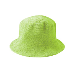 FLORETTE Crochet Bucket Hat, in Lime Green - ourCommonplace