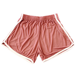 GIRL Seaside Runner Bamboo Shorts, in Desert Rose - ourCommonplace