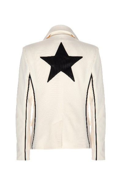 MAXINE Creamy Neoprene Star Blazer - ourCommonplace