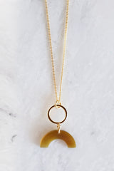 Hanh Tinh Geo Icon Horn Pendant Necklace - ourCommonplace