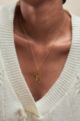 Heirloom 'M' Alpha Charm Necklace - ourCommonplace