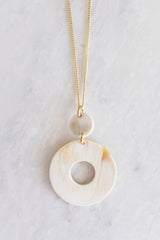 Hoan Toan Donut Buffalo Horn Pendant Necklace - ourCommonplace
