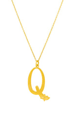 Heirloom 'Q' Alpha Charm Necklace - ourCommonplace