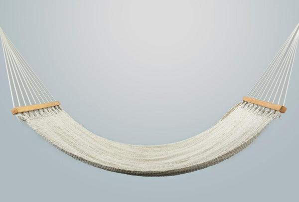 Earth Organic Natural Cotton Hammock (Wooden Bar) - ourCommonplace