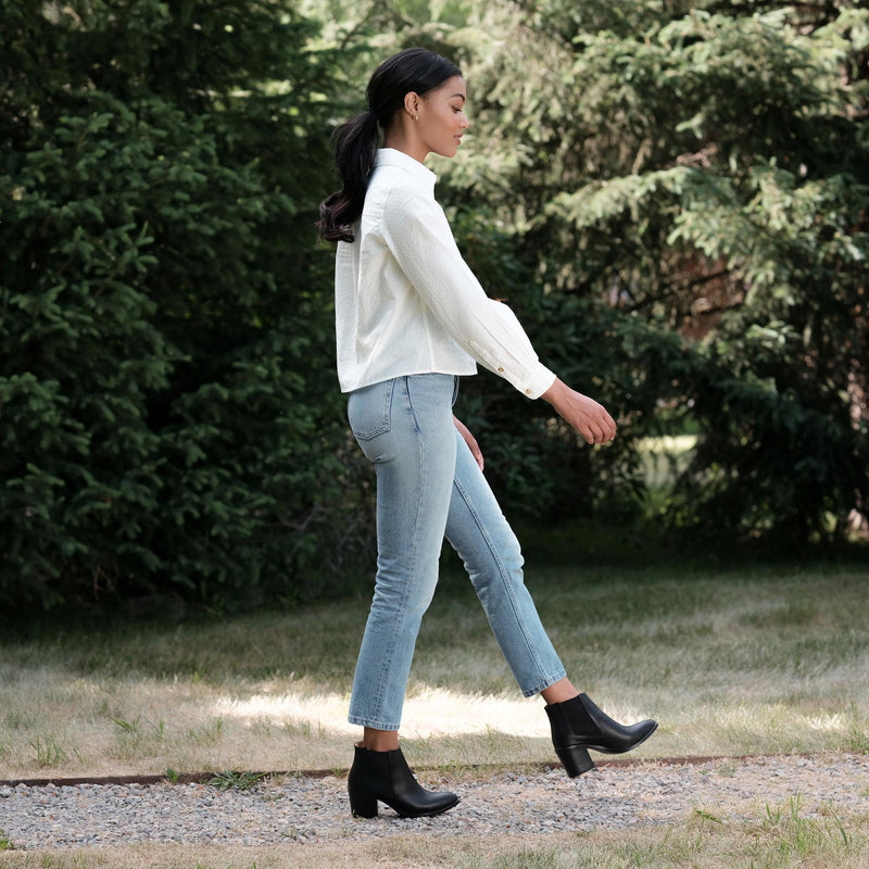 Heeled Chelsea Commuter Boot Black - ourCommonplace