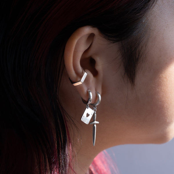 Hex Ear Cuff - Sterling Silver - ourCommonplace