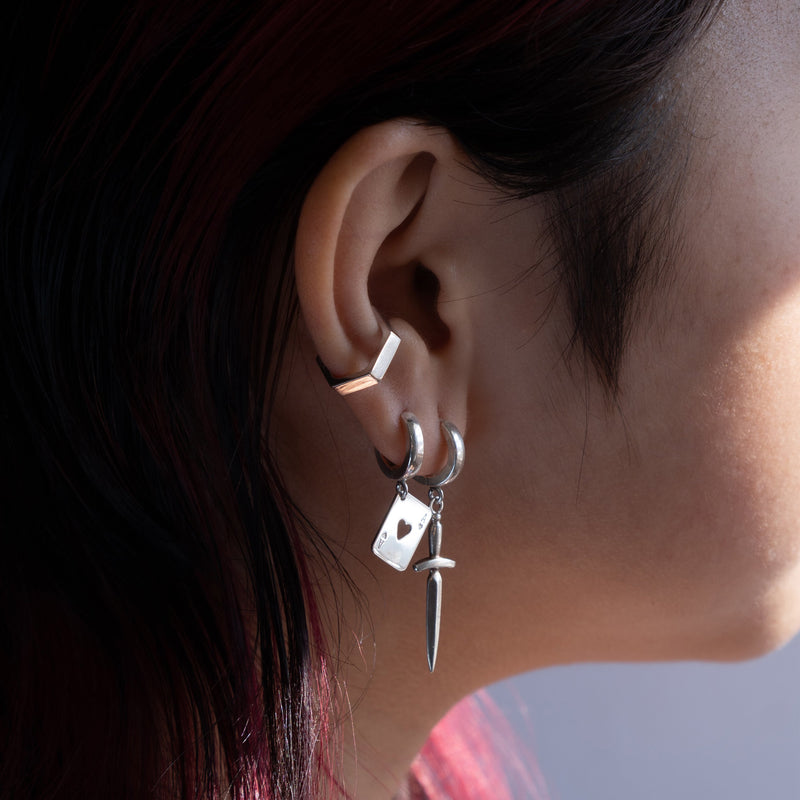 Hex Ear Cuff - Sterling Silver - ourCommonplace