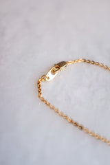 Hoi An 16K Gold Plated Necklace with Circle-shaped Genuine Horn Pendant - ourCommonplace
