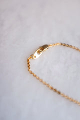 Hoi An 16K Gold Plated Necklace with Circle-shaped Genuine Horn Pendant - ourCommonplace