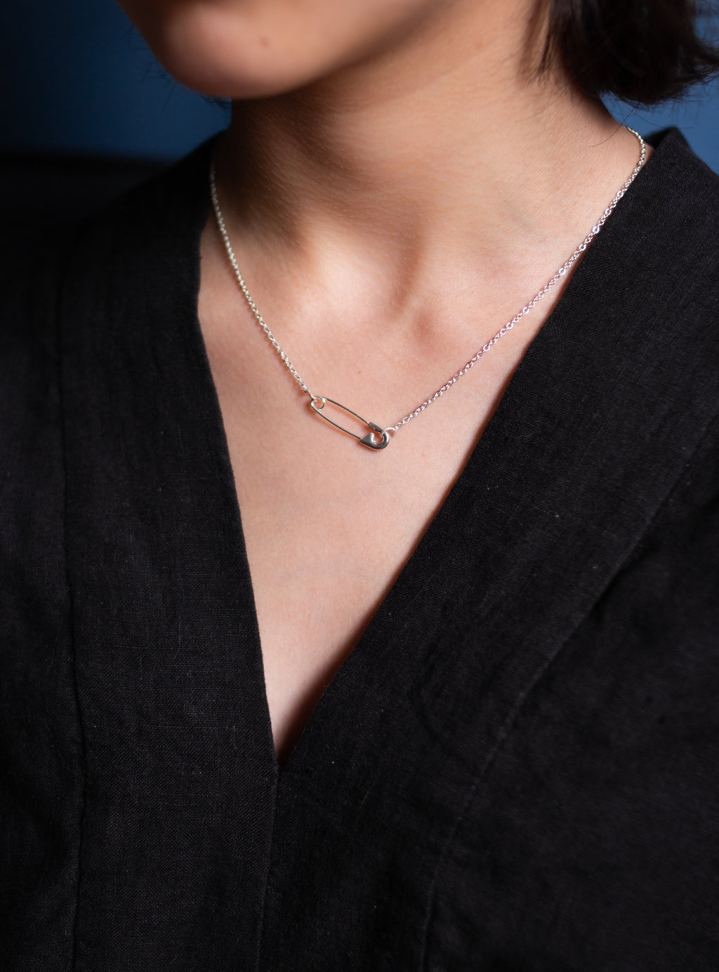 Cartier safety on sale pin necklace