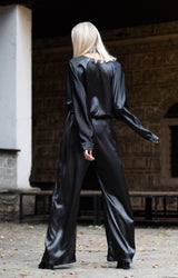Plunging Neckline Jumpsuit - ourCommonplace