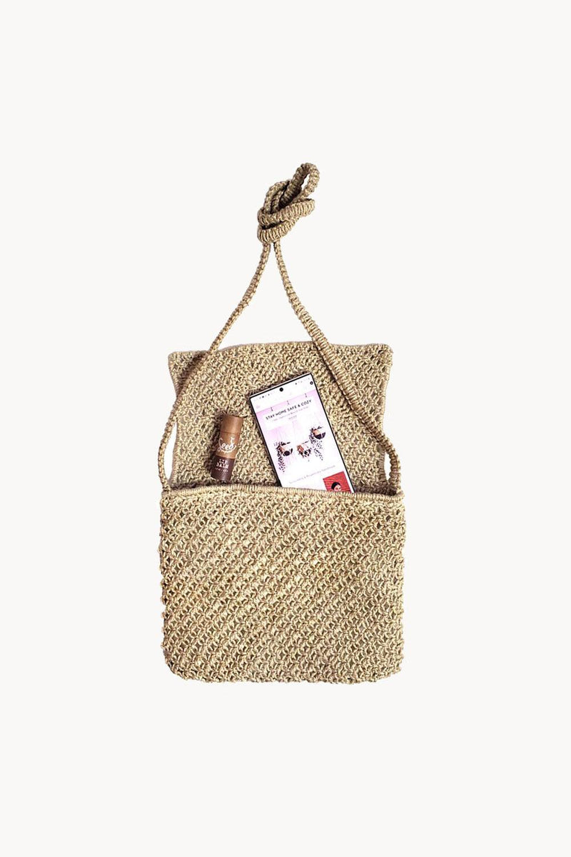 Bari Hand-braided Jute Macrame Bag - ourCommonplace