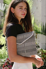 Korissa Dobi Handwoven Jute Clutch Purse - ourCommonplace