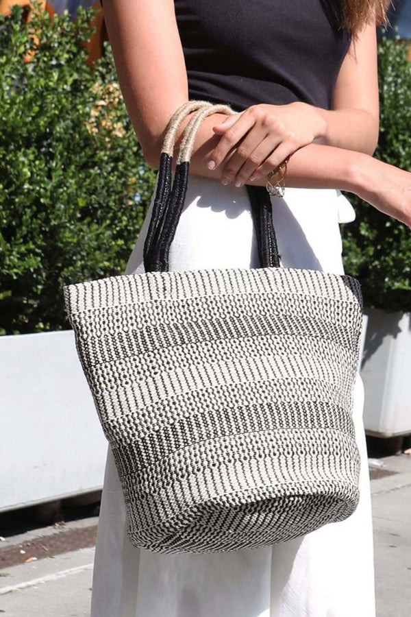 Korissa Dobi Mini Handwoven Jute Tote Bag - ourCommonplace