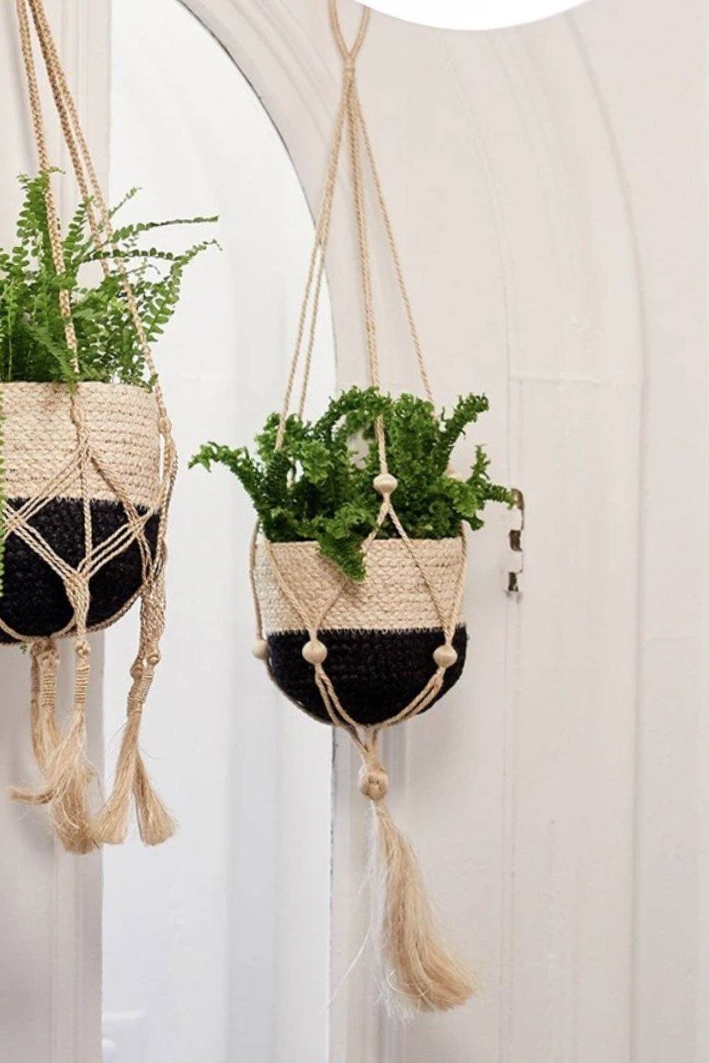 Nadu Hand-Braided Jute Plant Hanger