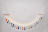 Deluxe Natural Cotton Hammock With Hue Inspired Tassels (Wooden Bar) - ourCommonplace