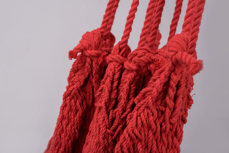 Classic Red Cotton Hammock - ourCommonplace