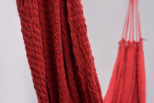 Classic Red Cotton Hammock - ourCommonplace