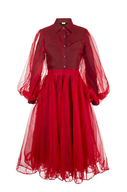 PARACHUTE DRESS RED - ourCommonplace