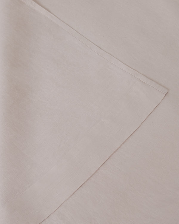 Marcel Linen Fitted Sheet - Blush - ourCommonplace