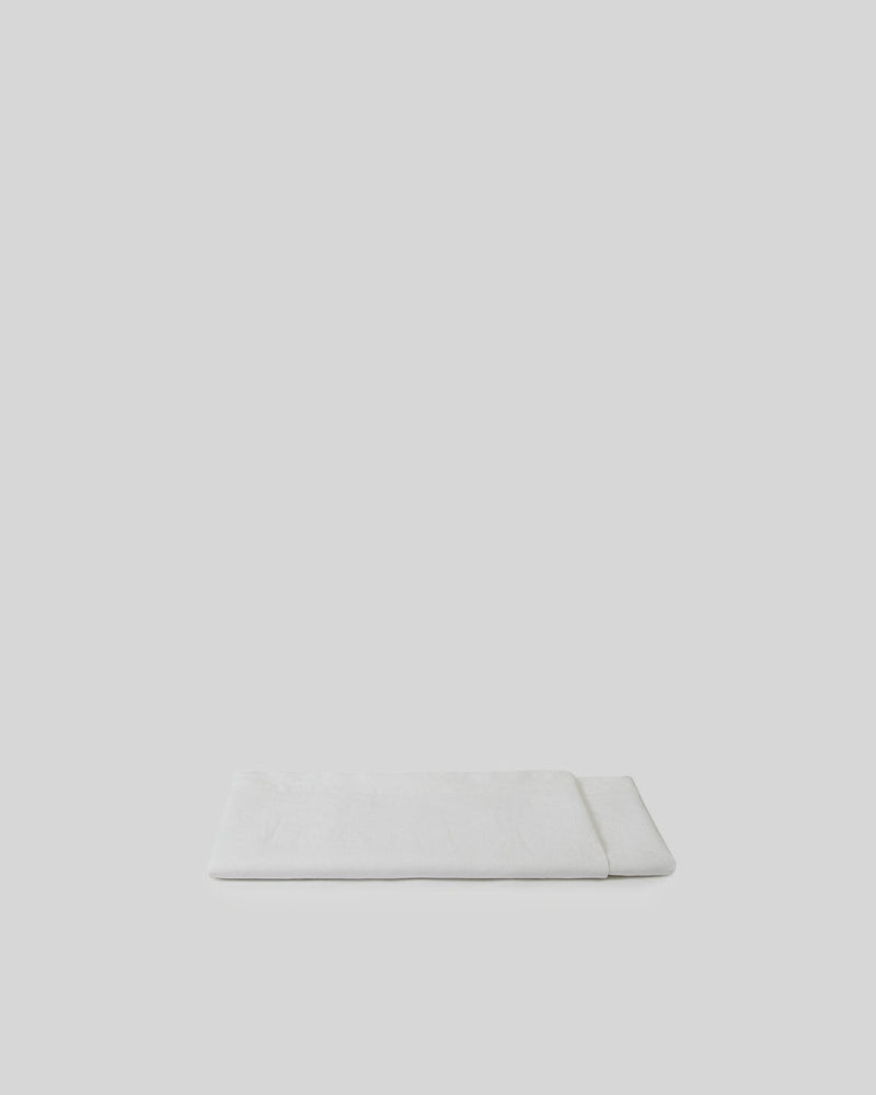 Marcel Linen Flat Sheet - Milk - ourCommonplace