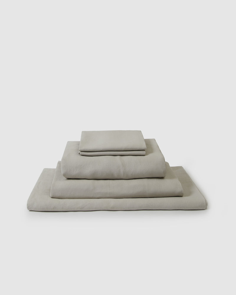 Marcel Linen Collection Set - Dove - ourCommonplace